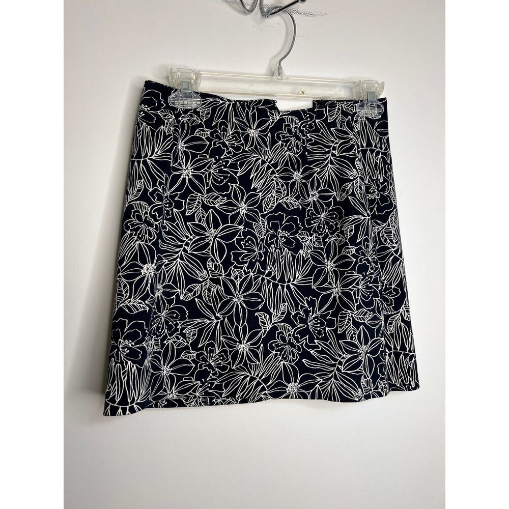 Womens Ann Taylor Factory Store Sieze 2 Skirt Navy Blue